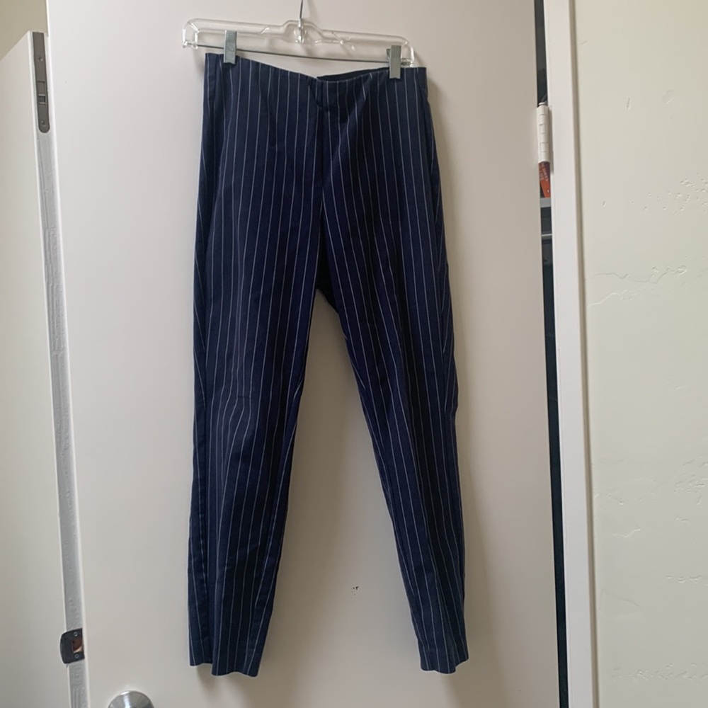 Blue pinstripe rag & bone pants